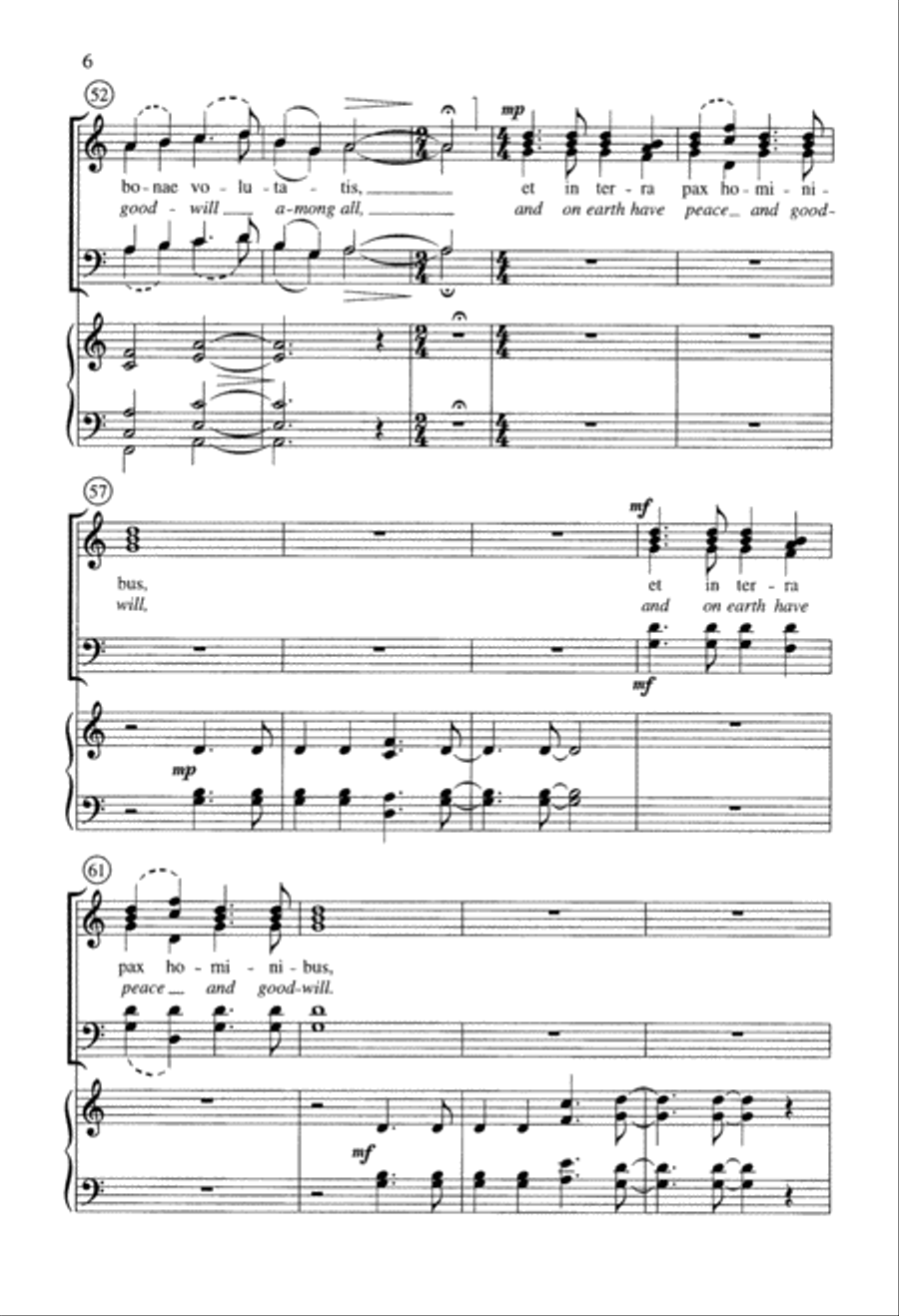 He Came So Still (Digital Download) 4-Part scores gallery preview page 6