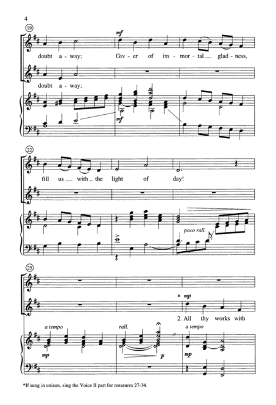 Joyful, Joyful (Digital Download) Unison Choir scores gallery preview page 4