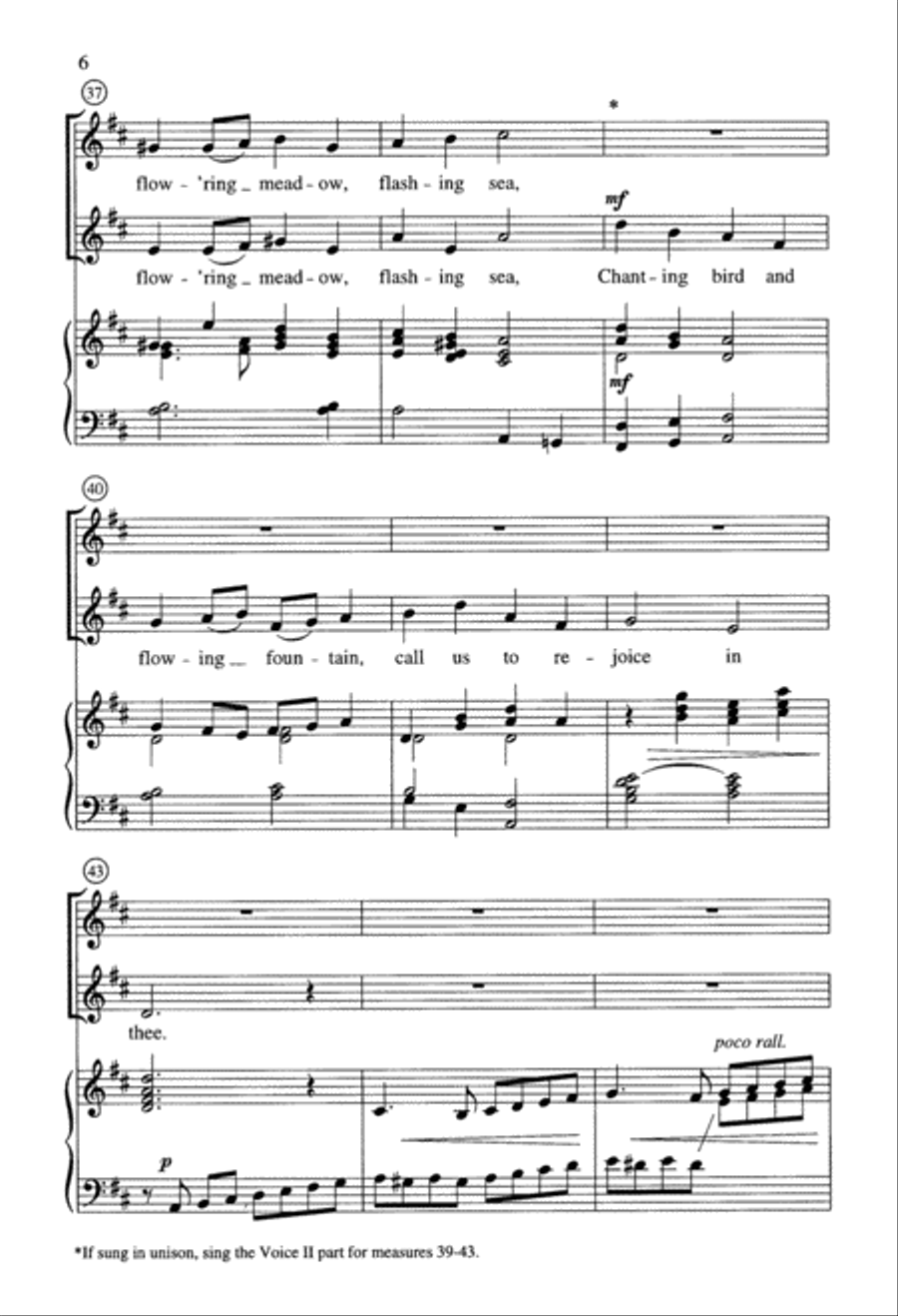 Joyful, Joyful (Digital Download) Unison Choir scores gallery preview page 6