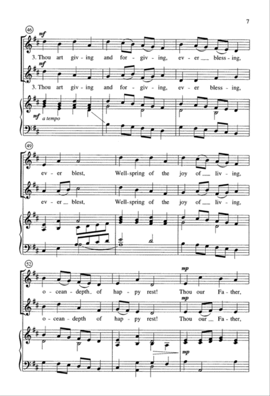 Joyful, Joyful (Digital Download) Unison Choir scores gallery preview page 7