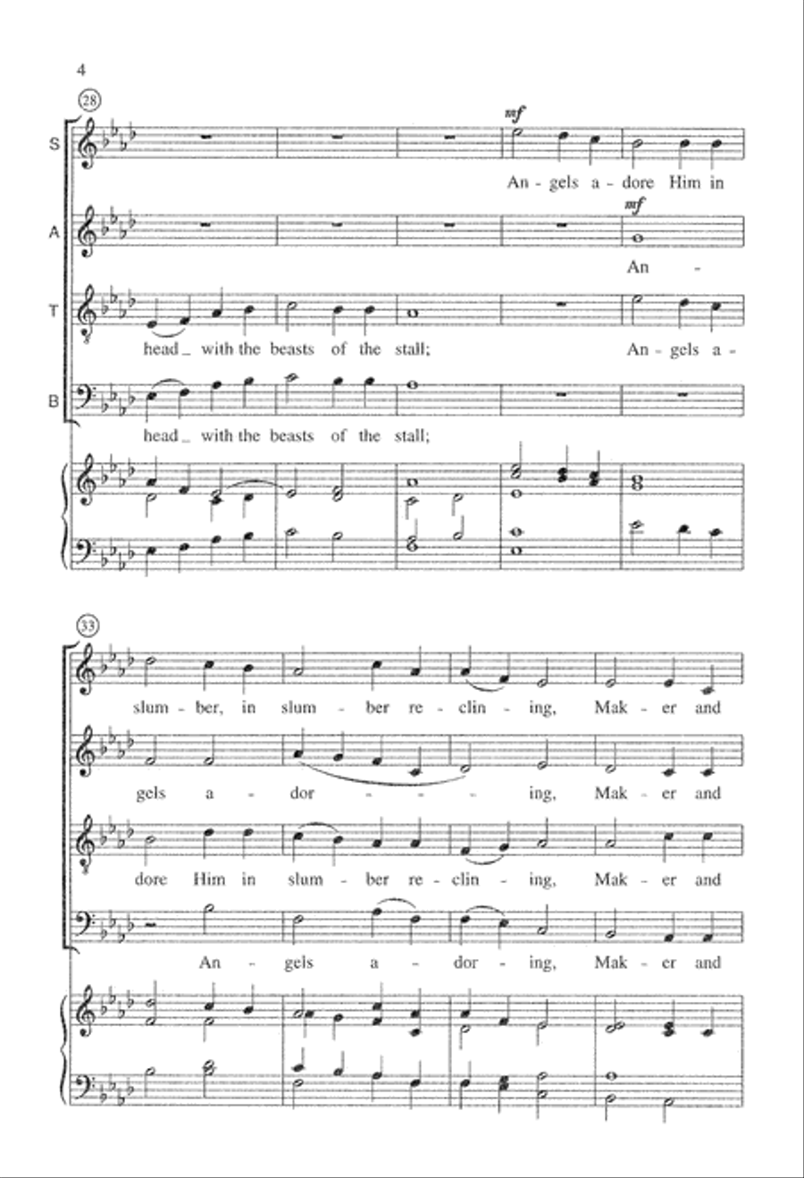 Star of the East (Digital Download) 4-Part scores gallery preview page 4