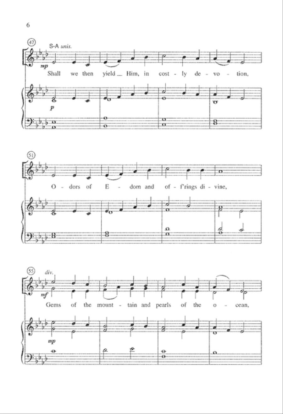 Star of the East (Digital Download) 4-Part scores gallery preview page 6