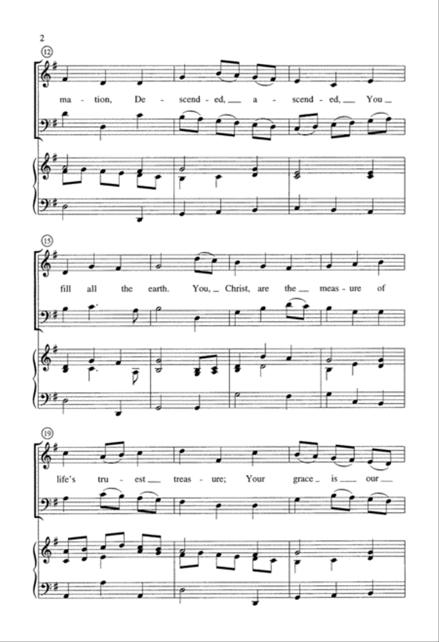 You Fill All Creation (Digital Download) 2-Part scores gallery preview page 2