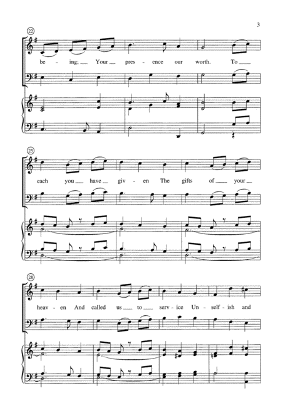 You Fill All Creation (Digital Download) 2-Part scores gallery preview page 3