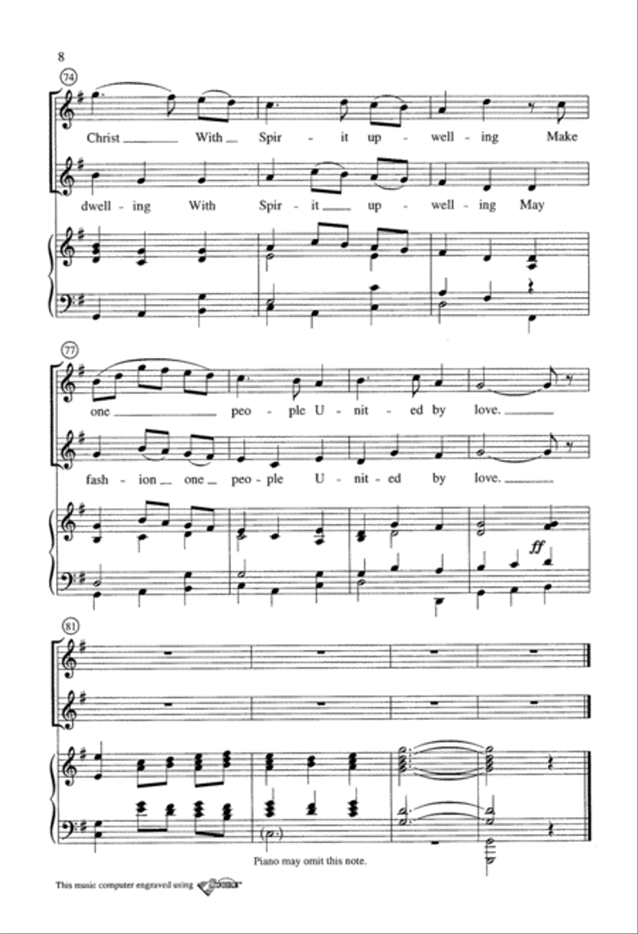 You Fill All Creation (Digital Download) 2-Part scores gallery preview page 8