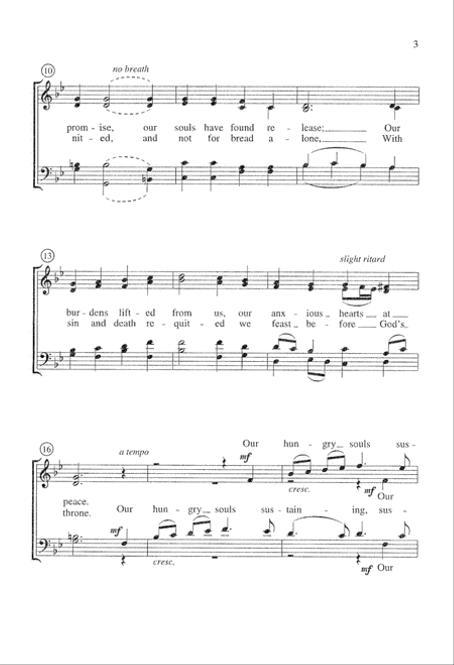 The Bread of Love Is Broken (Digital Download) 4-Part scores gallery preview page 3
