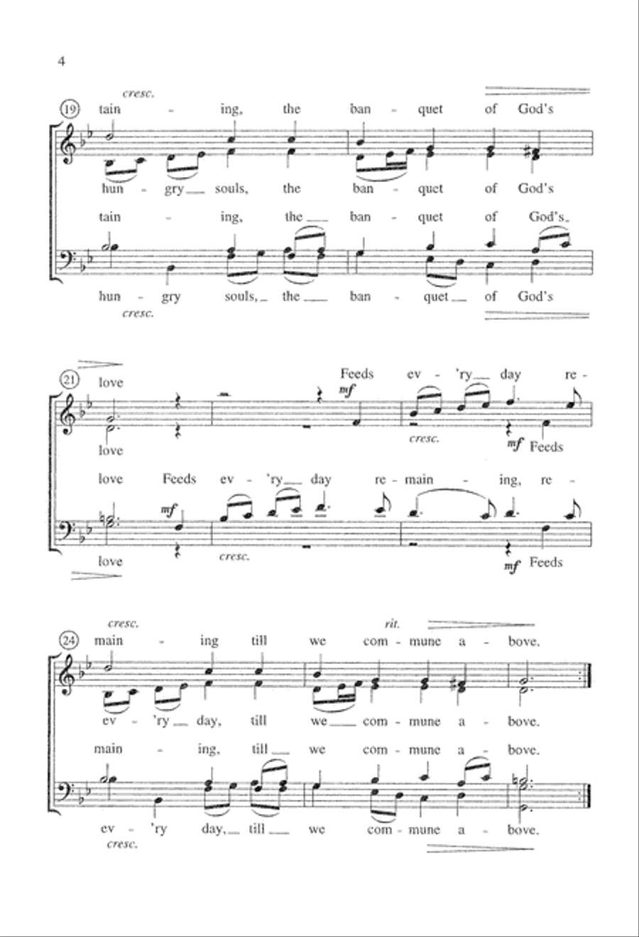 The Bread of Love Is Broken (Digital Download) 4-Part scores gallery preview page 4