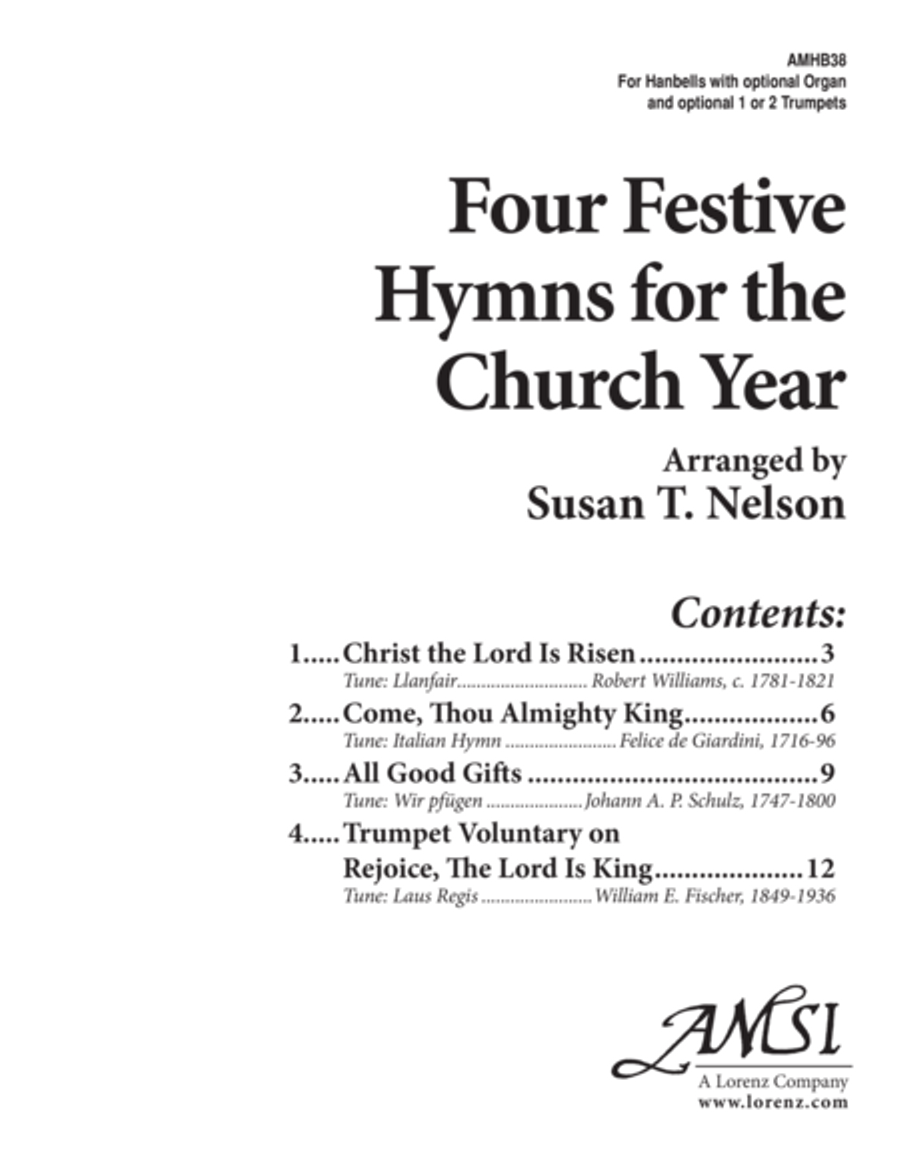 Four Festive Hymns Four Festive Hymns 3-Octaves scores gallery preview page 1