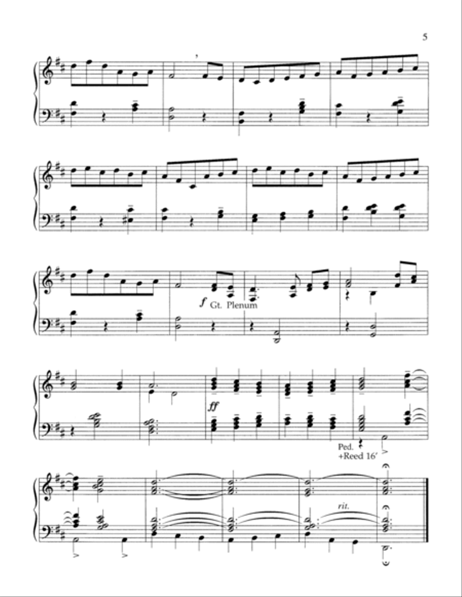 Joyful Tidings (Digital Download) Organ scores gallery preview page 5