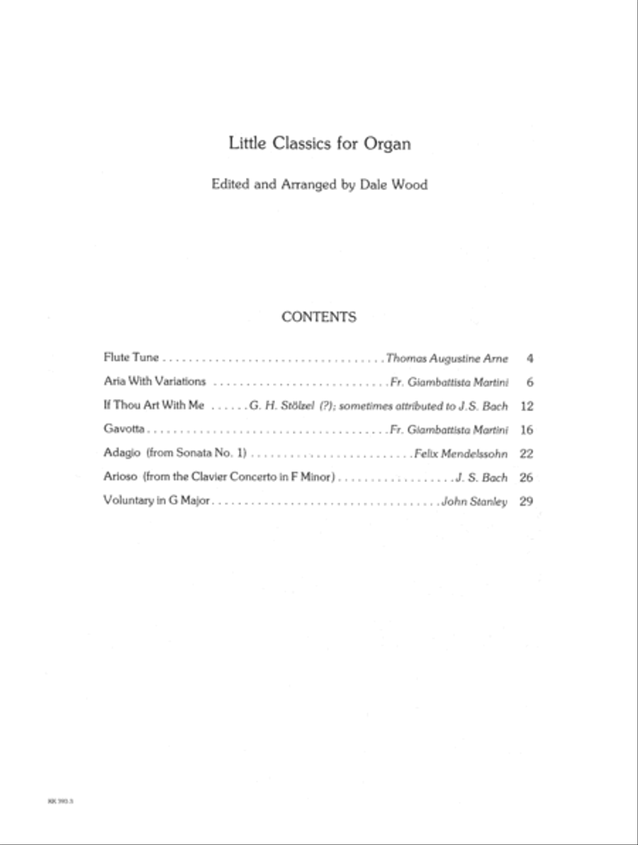 Little Classics for Organ (Digital Download) Organ scores gallery preview page 5