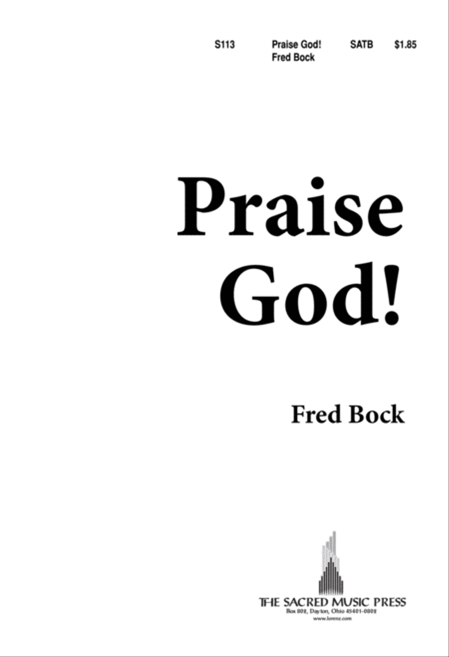 Praise God (Digital Download) 4-Part scores gallery preview page 1