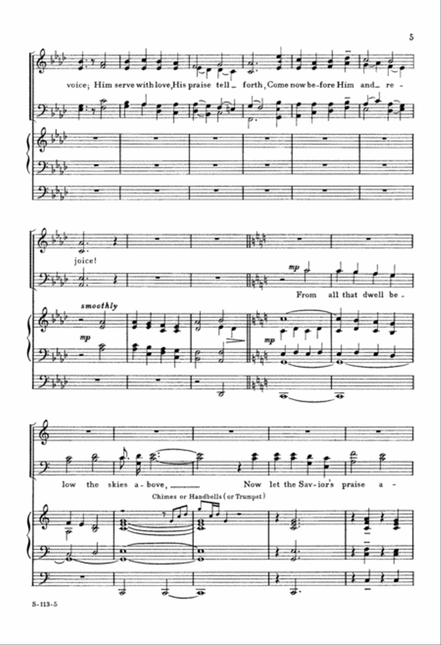 Praise God (Digital Download) 4-Part scores gallery preview page 5