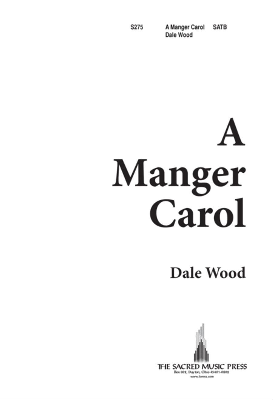 A Manger Carol A Manger Carol 4-Part scores gallery preview page 1