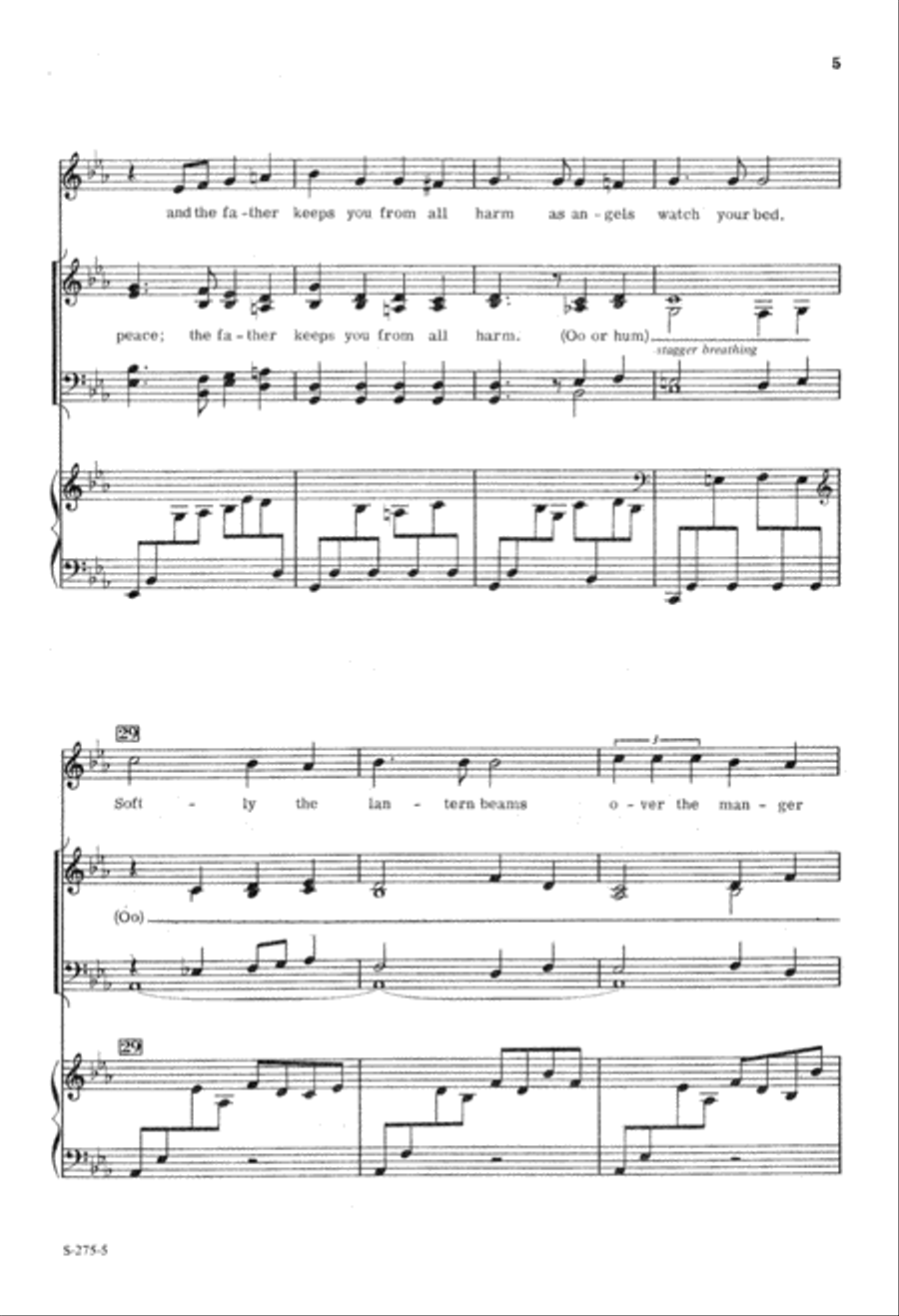 A Manger Carol A Manger Carol 4-Part scores gallery preview page 5