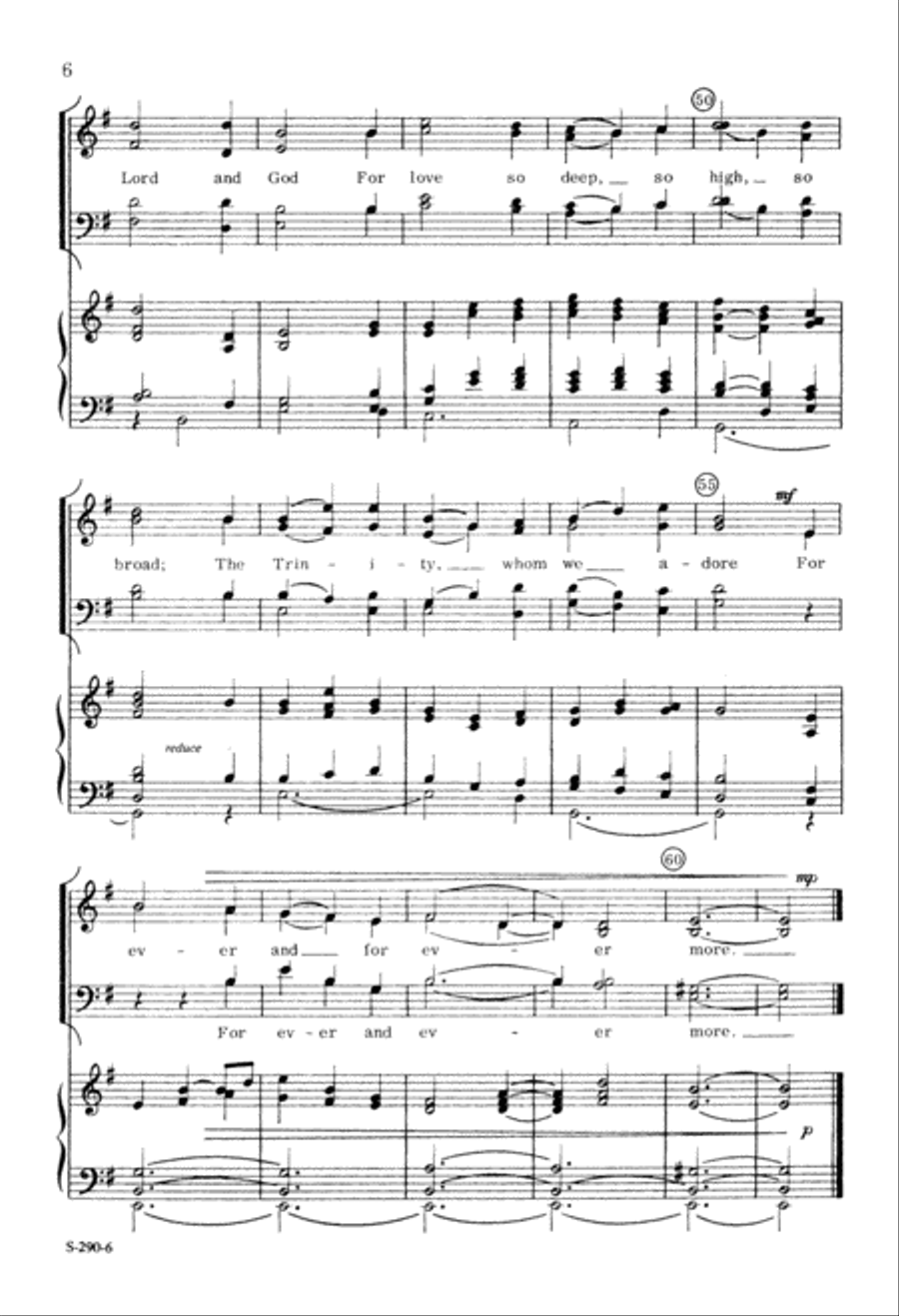 Hymn to the Trinity (Digital Download) 4-Part scores gallery preview page 6
