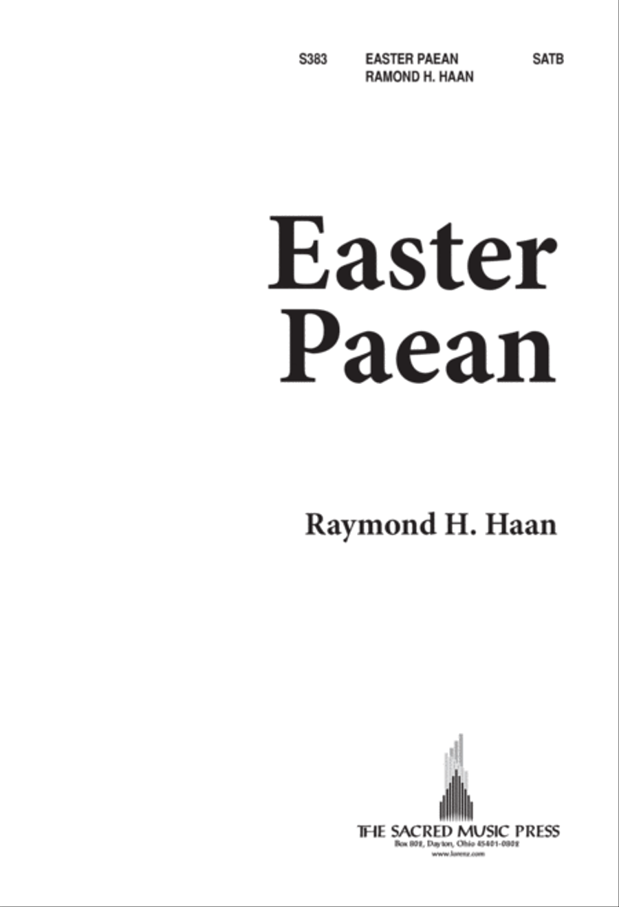 Easter Paean (Digital Download) 4-Part scores gallery preview page 1