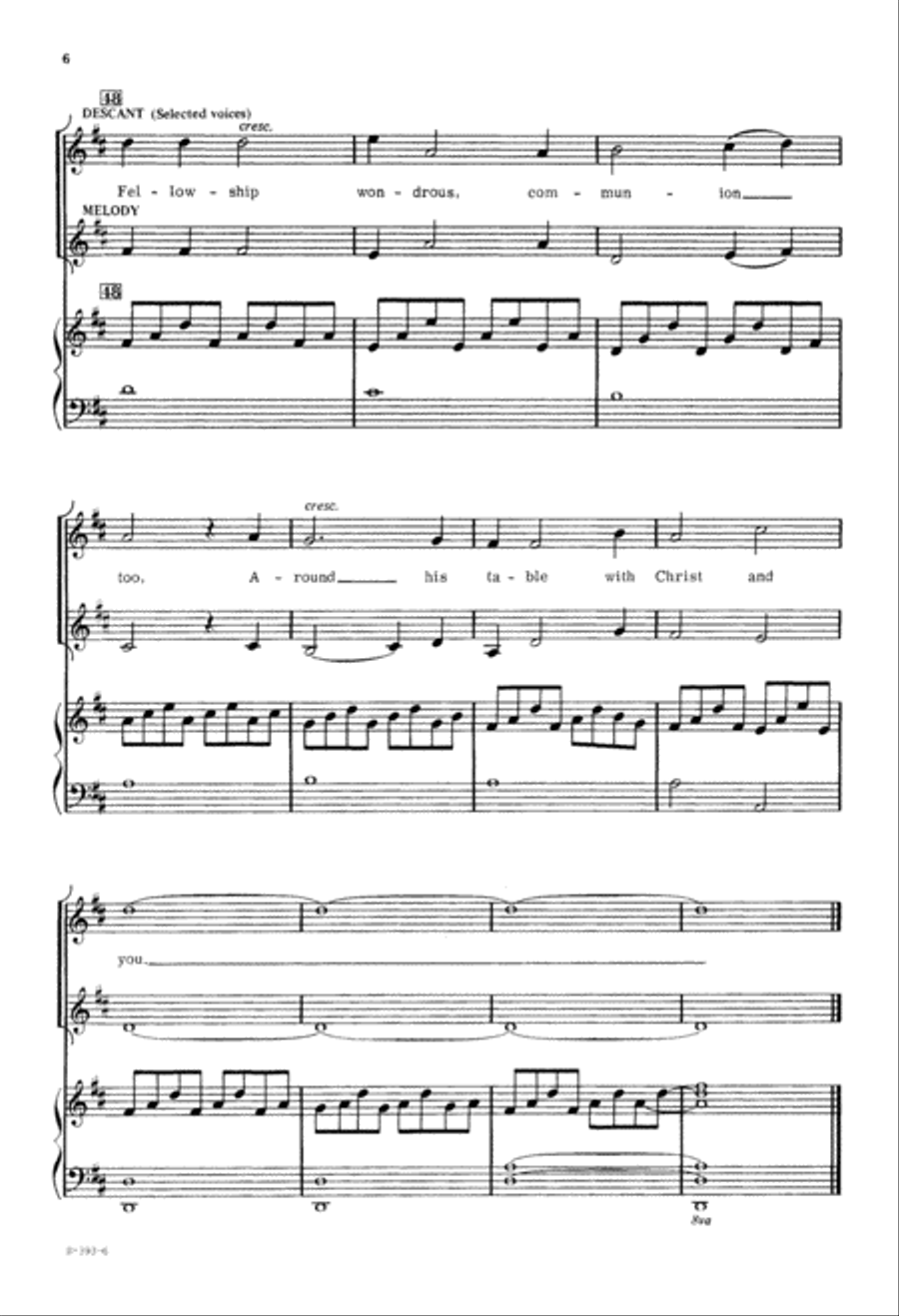 Around His Table (Digital Download) 4-Part scores gallery preview page 6