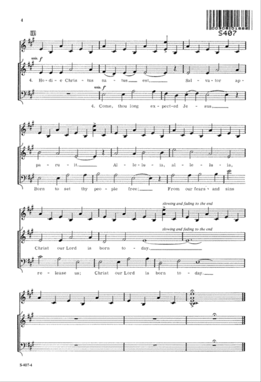 Christmas Eve Carol (Digital Download) 4-Part scores gallery preview page 4