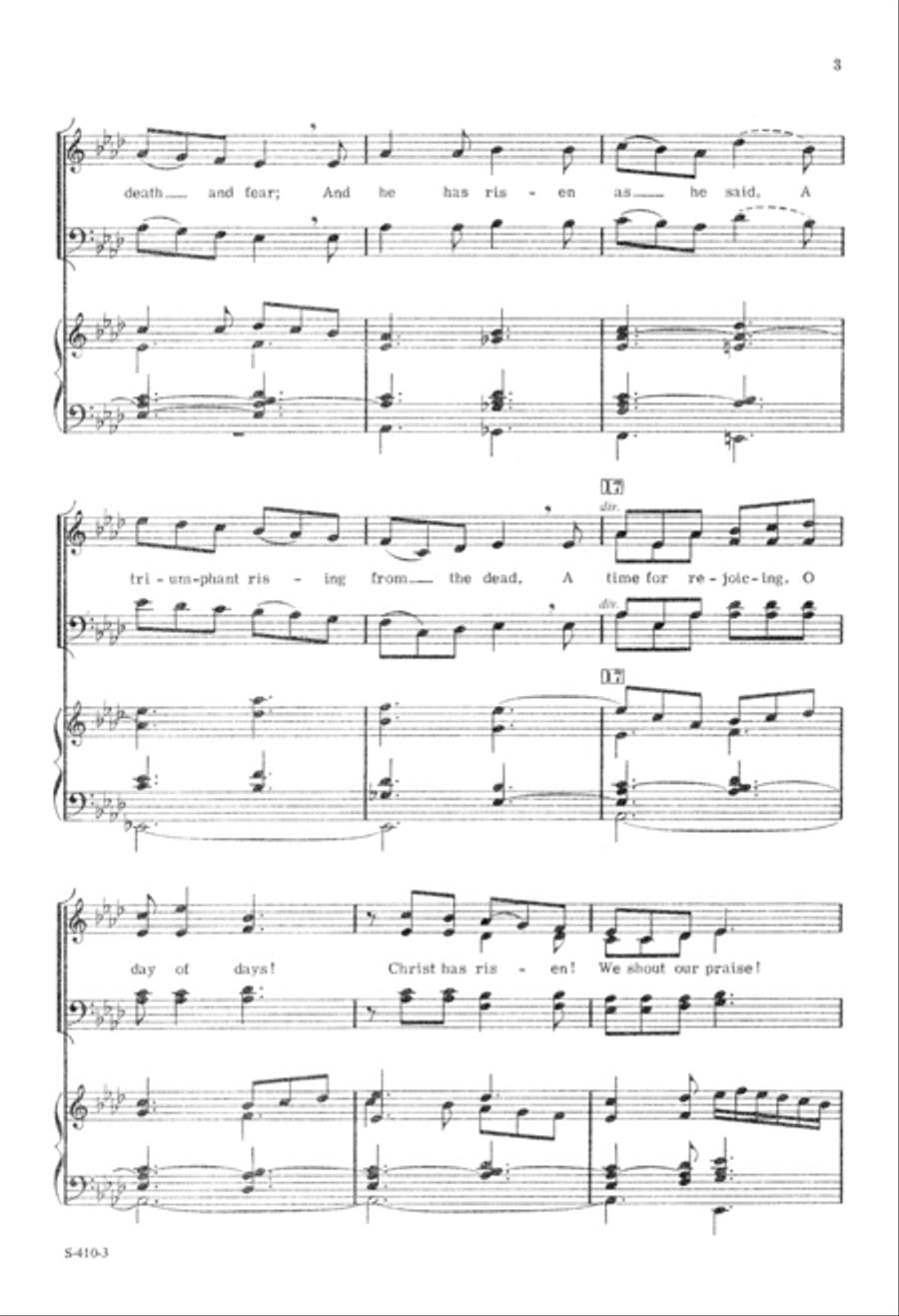 A Time for Rejoicing (Digital Download) 4-Part scores gallery preview page 3