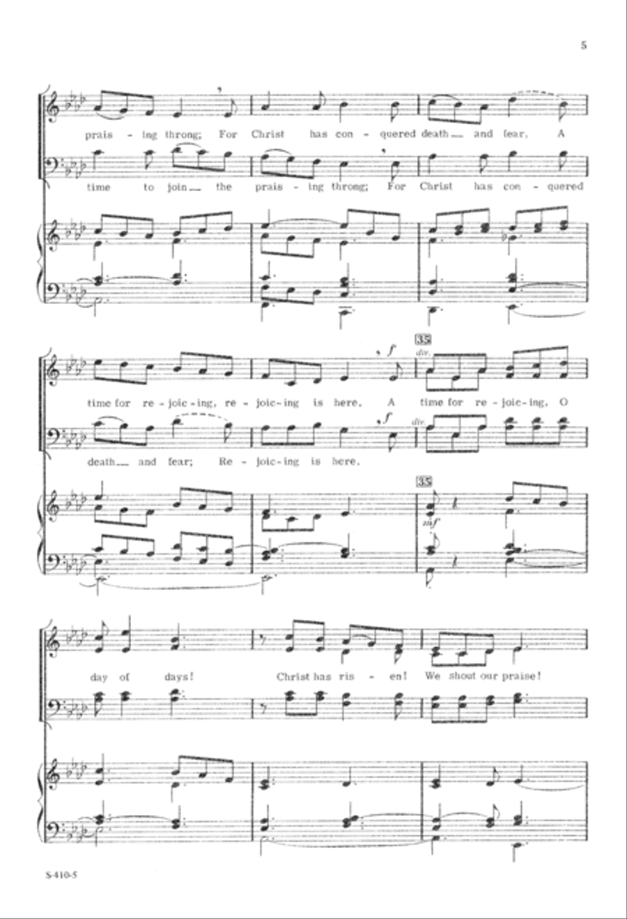 A Time for Rejoicing (Digital Download) 4-Part scores gallery preview page 5