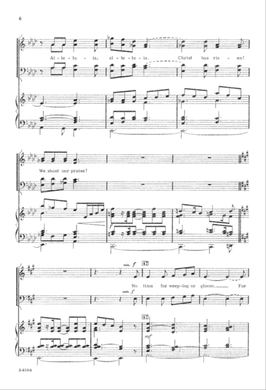 A Time for Rejoicing (Digital Download) 4-Part scores gallery preview page 6
