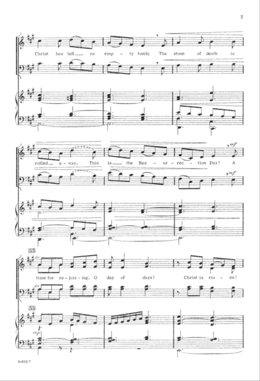 A Time for Rejoicing (Digital Download) 4-Part scores gallery preview page 7