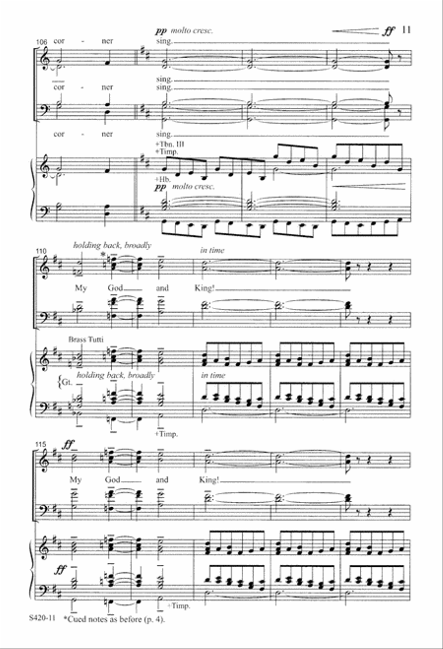 Let All the World in Every Corner Sing (Digital Download) 4-Part scores gallery preview page 11