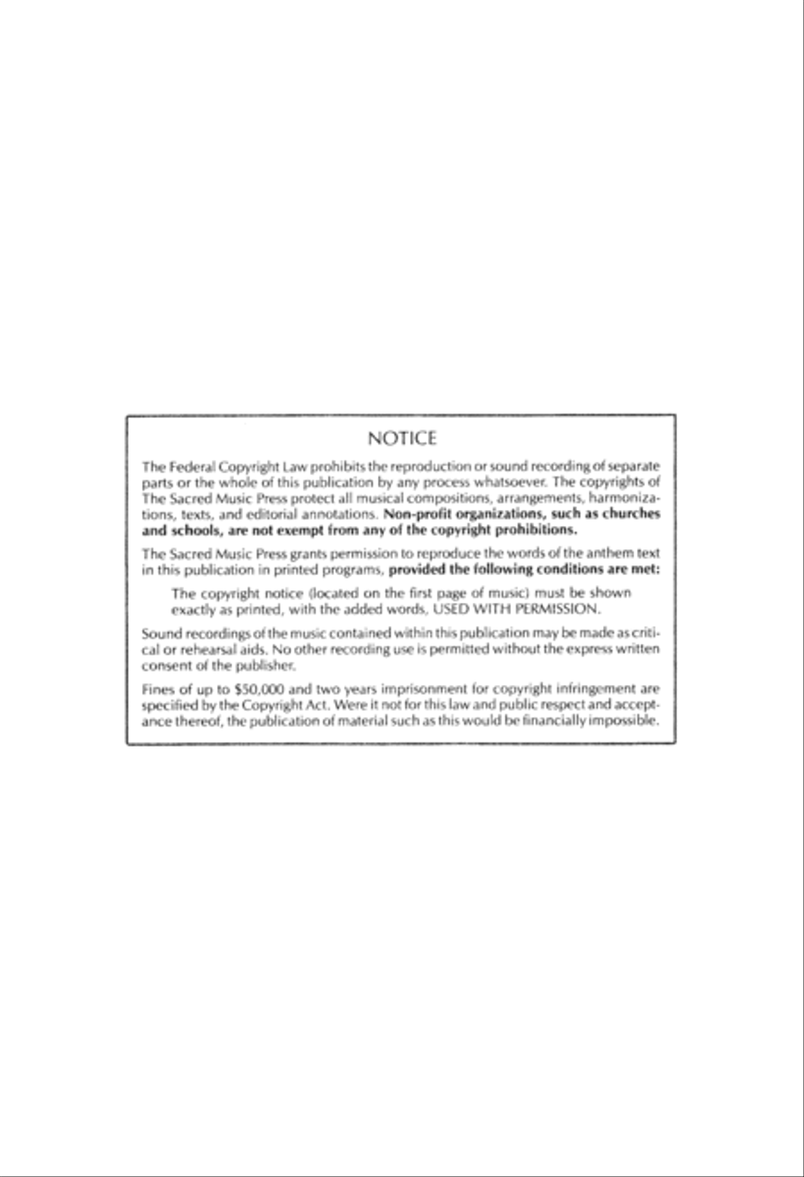 Prayer of Consecration (Digital Download) 4-Part scores gallery preview page 2