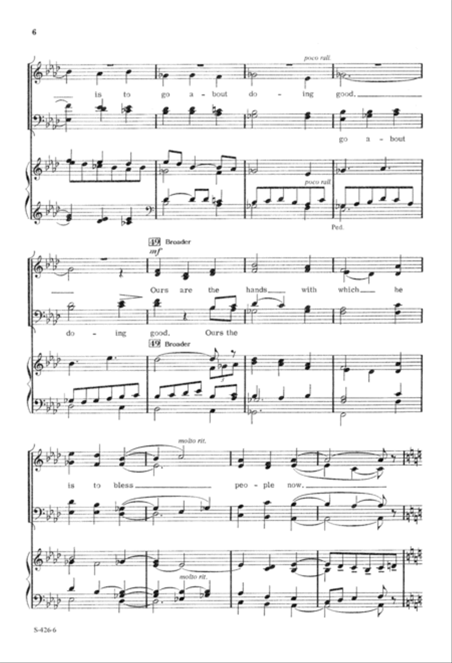 Prayer of Consecration (Digital Download) 4-Part scores gallery preview page 6