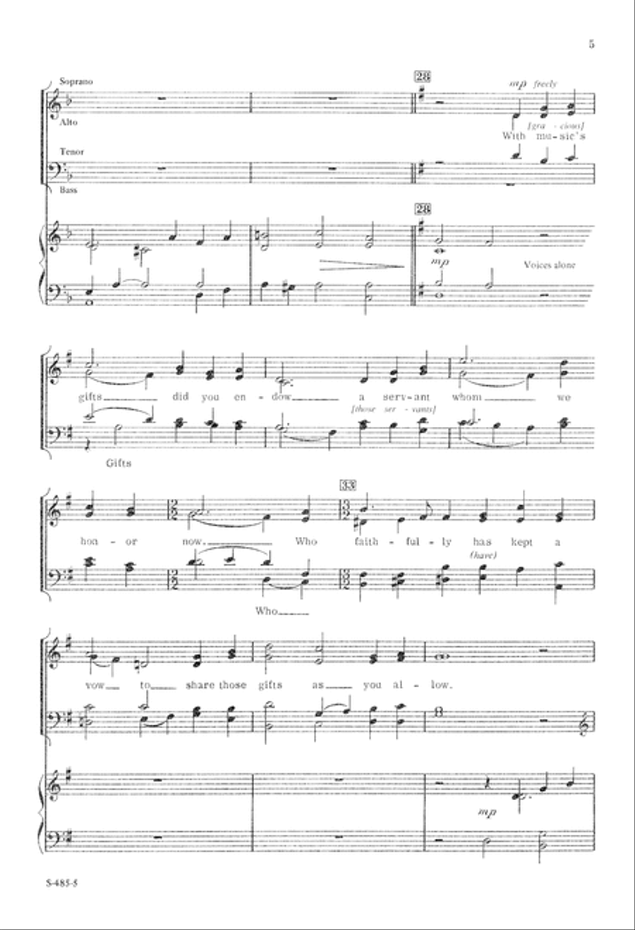 Eternal God, the Lord of All (Digital Download) 4-Part scores gallery preview page 5