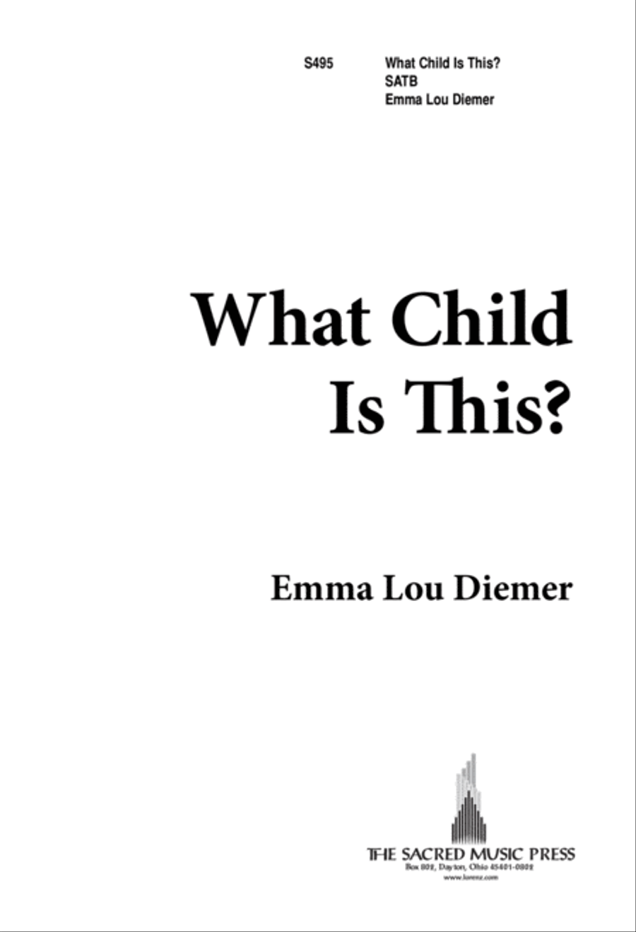 What Child is This? (Digital Download) 4-Part scores gallery preview page 1