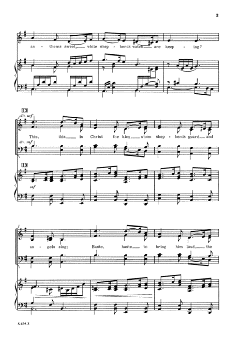 What Child is This? (Digital Download) 4-Part scores gallery preview page 3