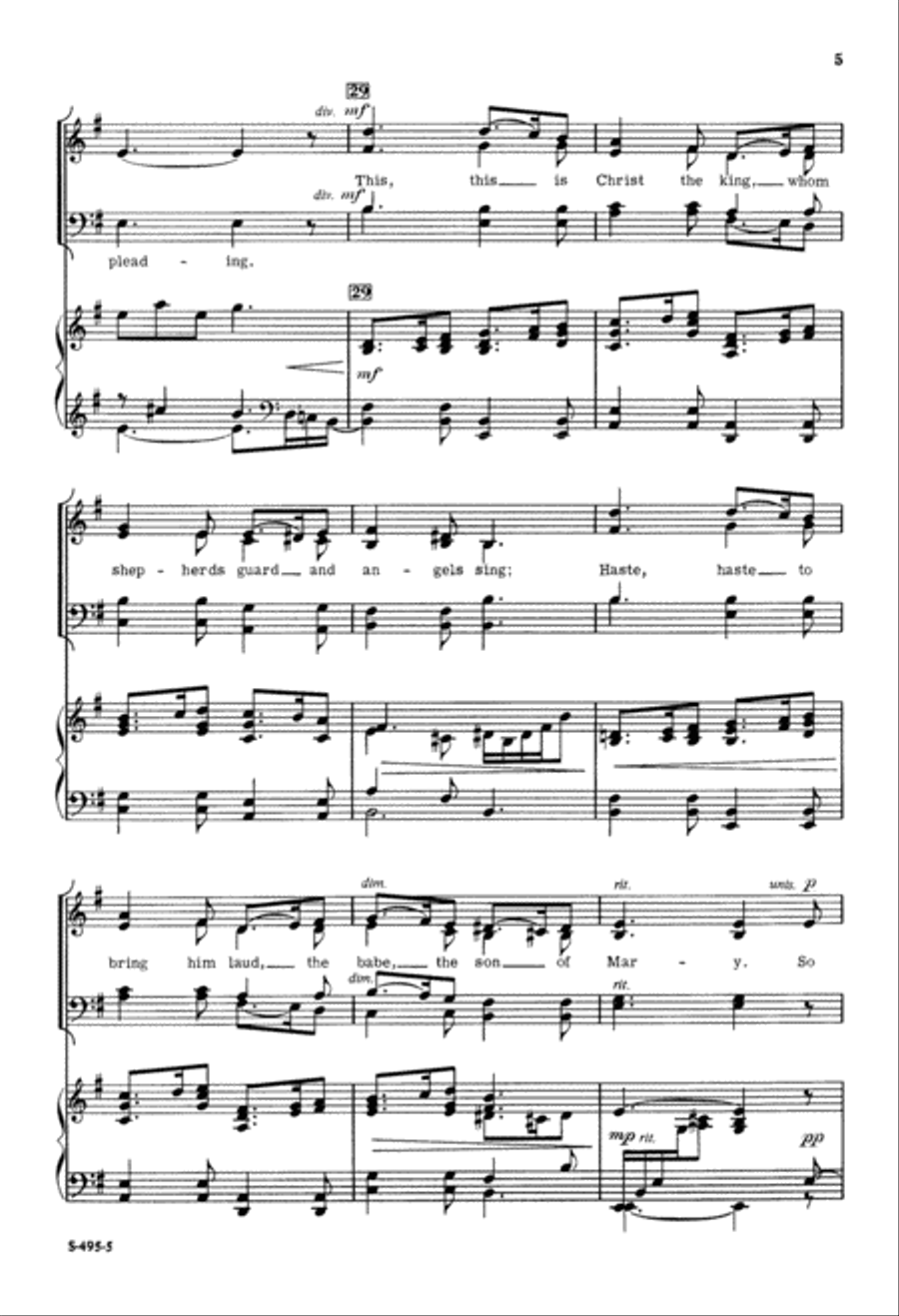 What Child is This? (Digital Download) 4-Part scores gallery preview page 5