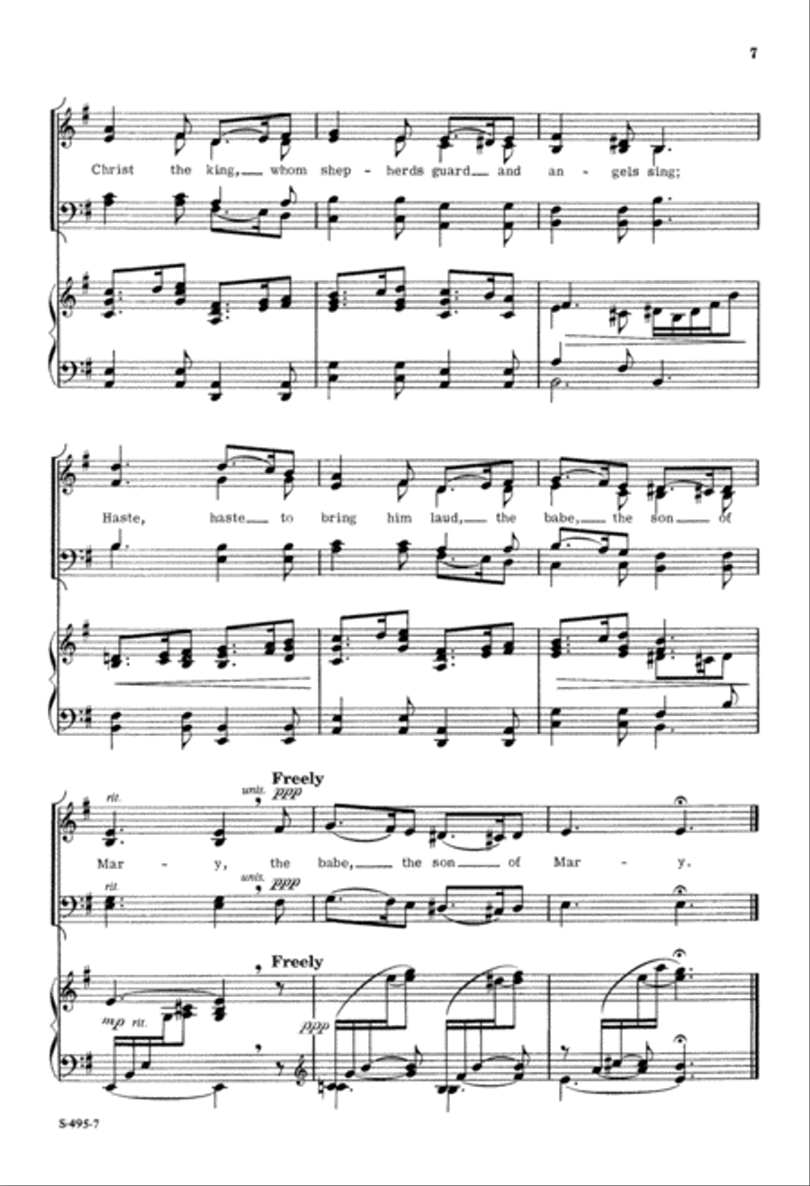 What Child is This? (Digital Download) 4-Part scores gallery preview page 7