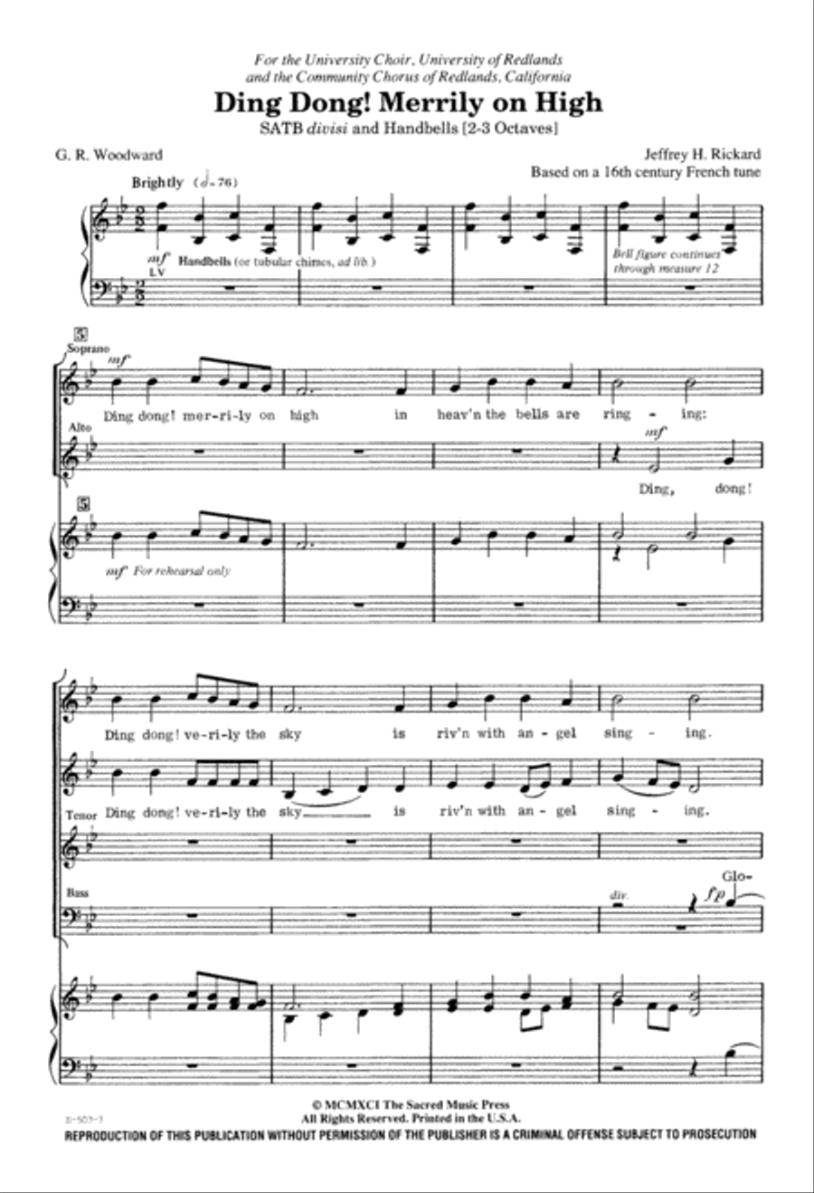Ding Dong! Merrily on High (Digital Download) Divisi scores gallery preview page 3