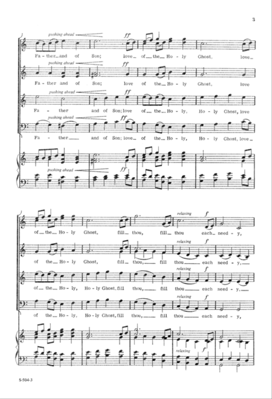 O Love That Casts Out Fear (Digital Download) 4-Part scores gallery preview page 3