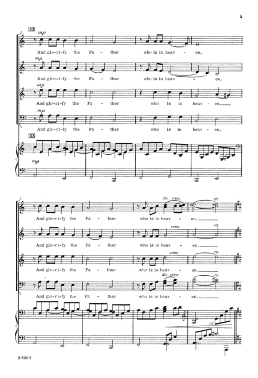 You Are the Light You Are the Light 4-Part scores gallery preview page 5