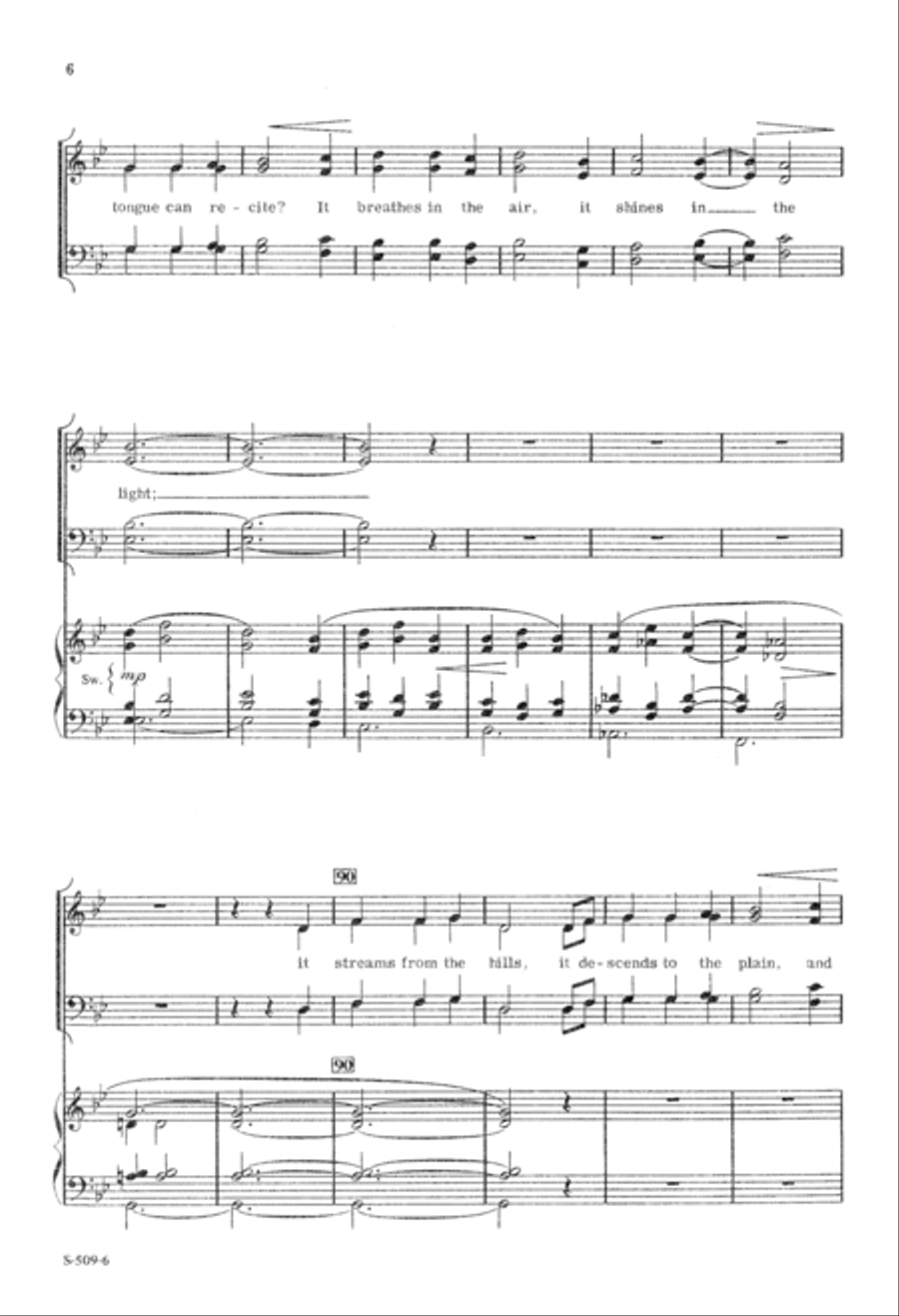 O Worship the King (Digital Download) 4-Part scores gallery preview page 6