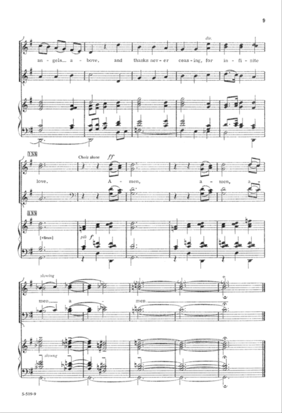 O Worship the King (Digital Download) 4-Part scores gallery preview page 9