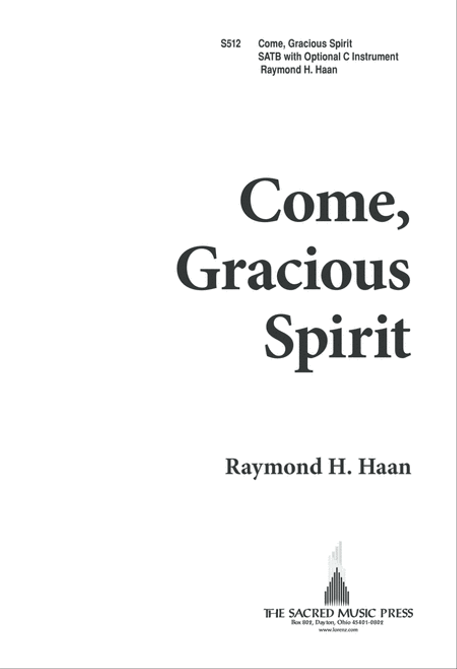 Come, Gracious Spirit (Digital Download) 4-Part scores gallery preview page 1