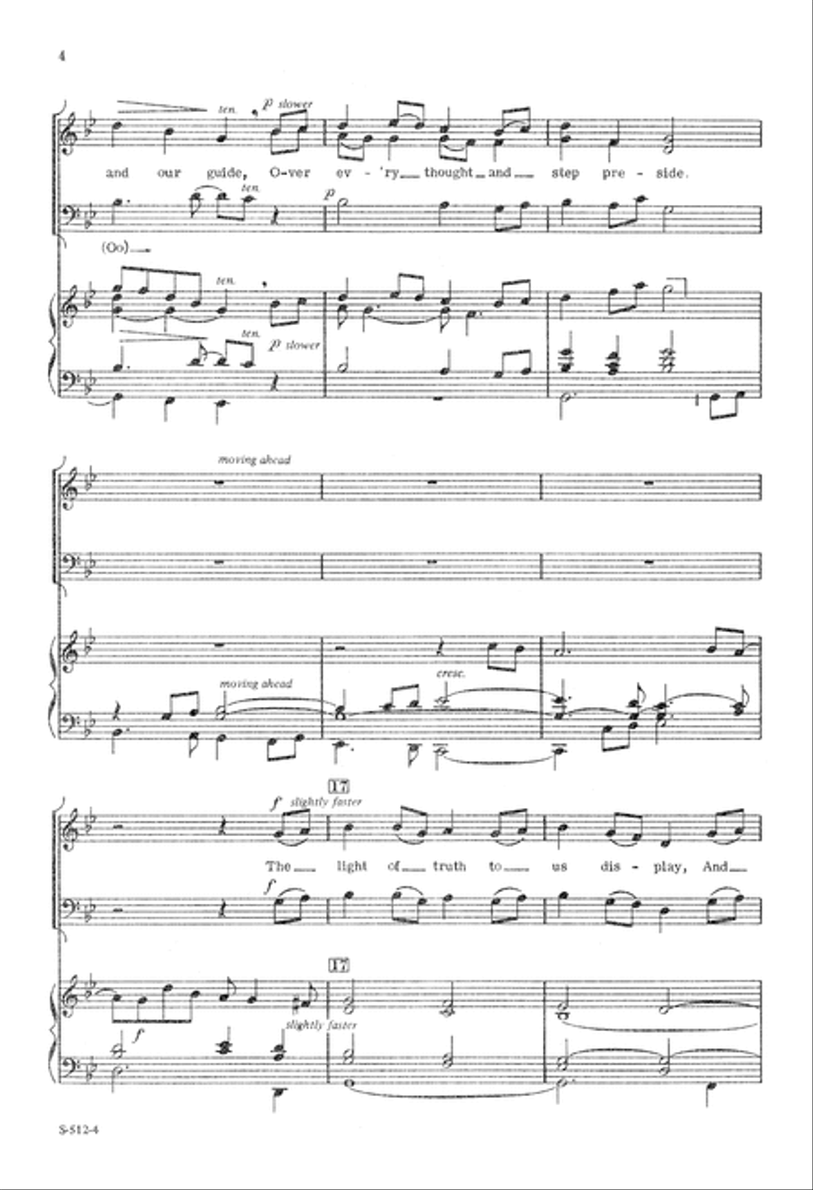 Come, Gracious Spirit (Digital Download) 4-Part scores gallery preview page 4