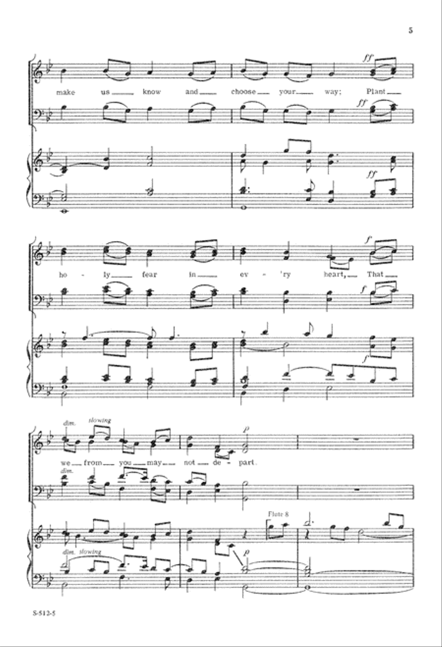 Come, Gracious Spirit (Digital Download) 4-Part scores gallery preview page 5
