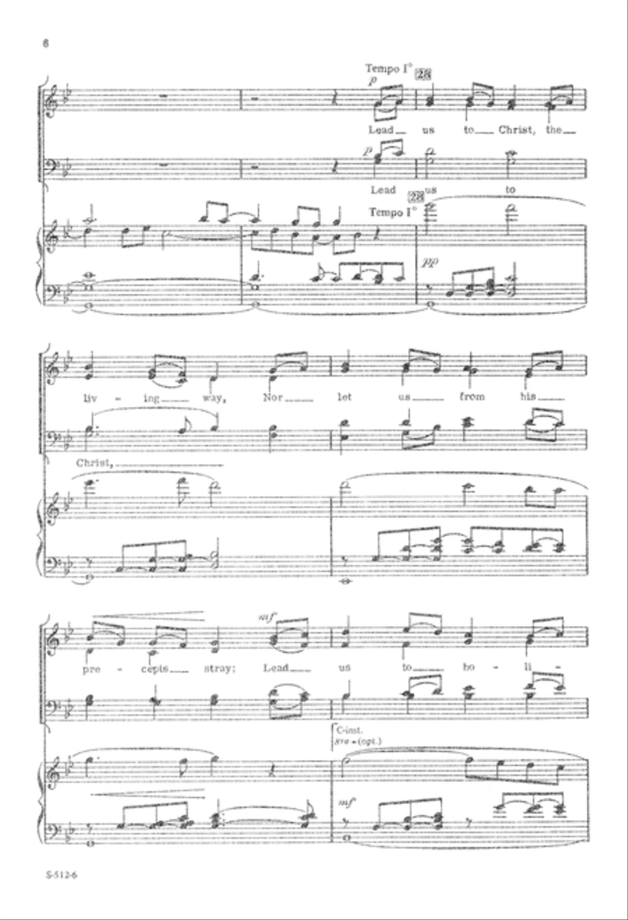 Come, Gracious Spirit (Digital Download) 4-Part scores gallery preview page 6