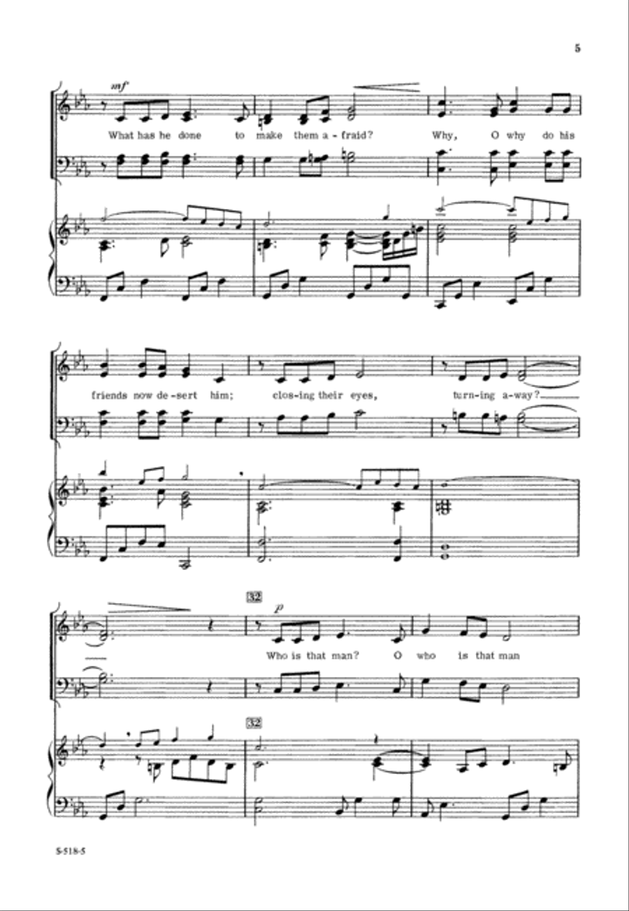 Who is That Man? (Digital Download) 4-Part scores gallery preview page 5