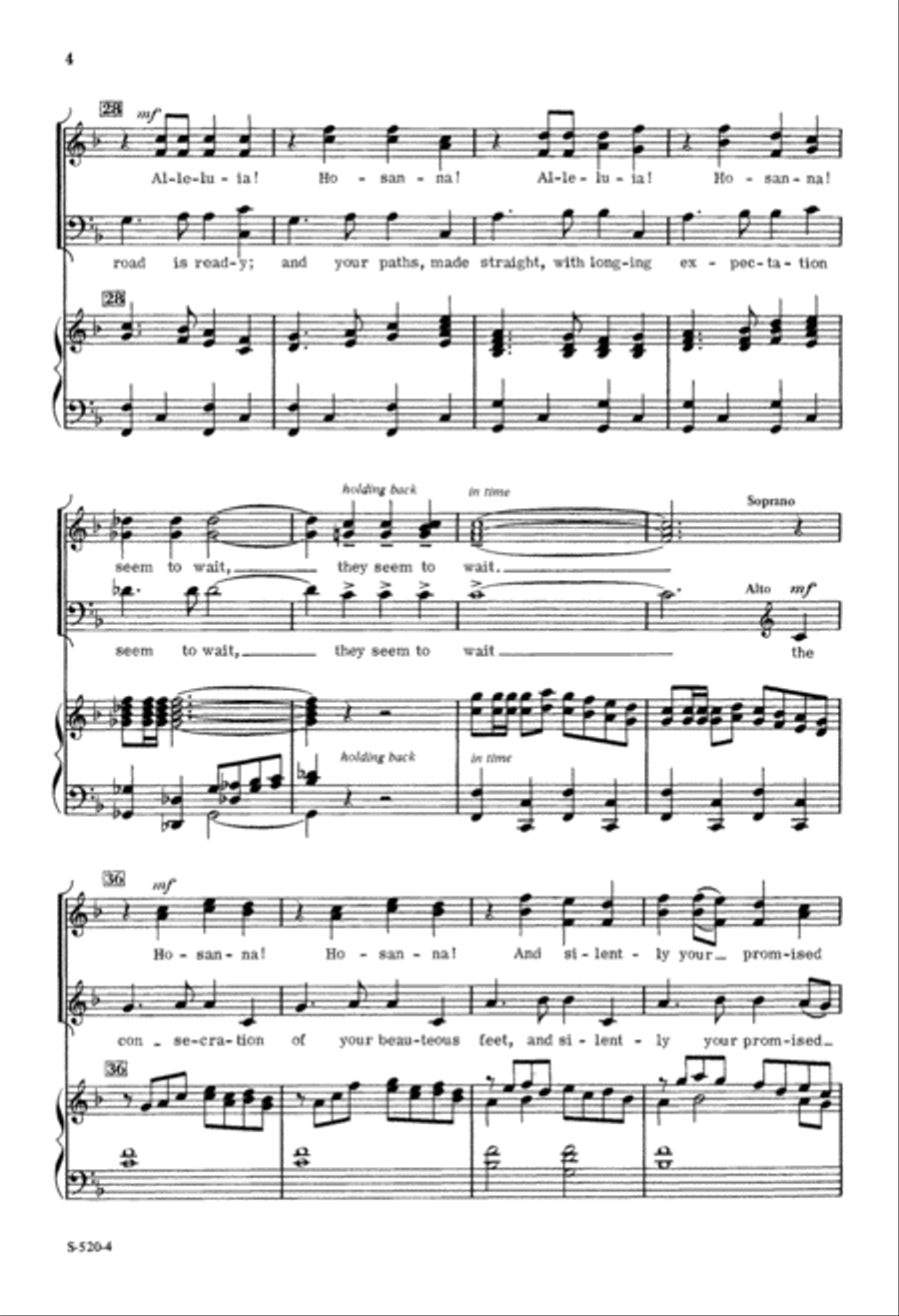 Now Enter Your Jerusalem (Digital Download) 4-Part scores gallery preview page 4