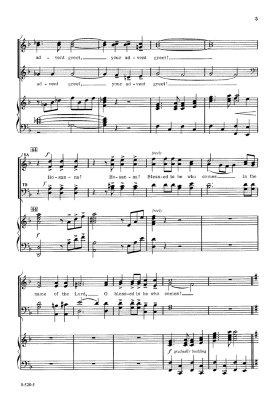 Now Enter Your Jerusalem (Digital Download) 4-Part scores gallery preview page 5