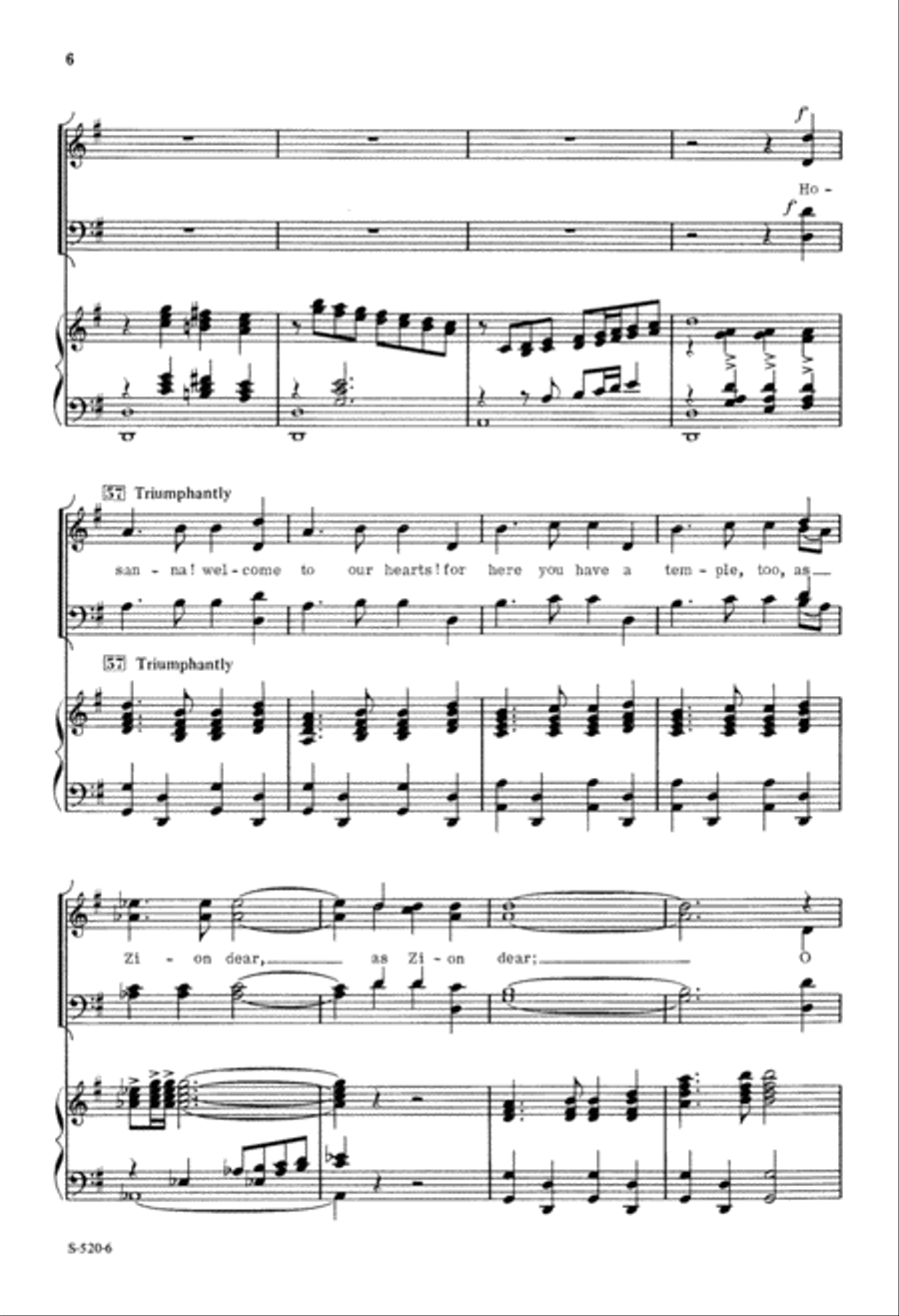 Now Enter Your Jerusalem (Digital Download) 4-Part scores gallery preview page 6