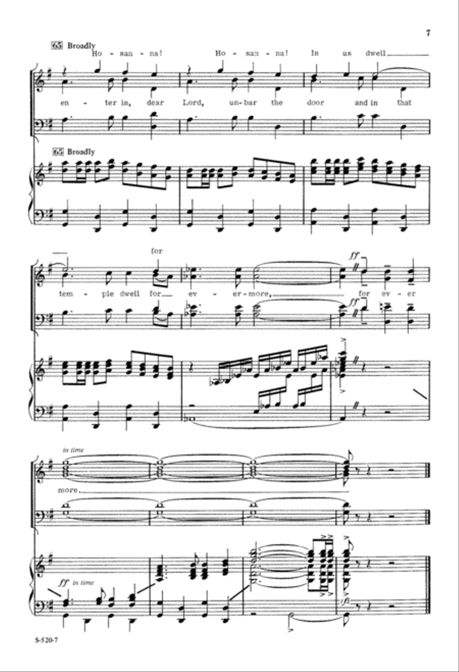 Now Enter Your Jerusalem (Digital Download) 4-Part scores gallery preview page 7