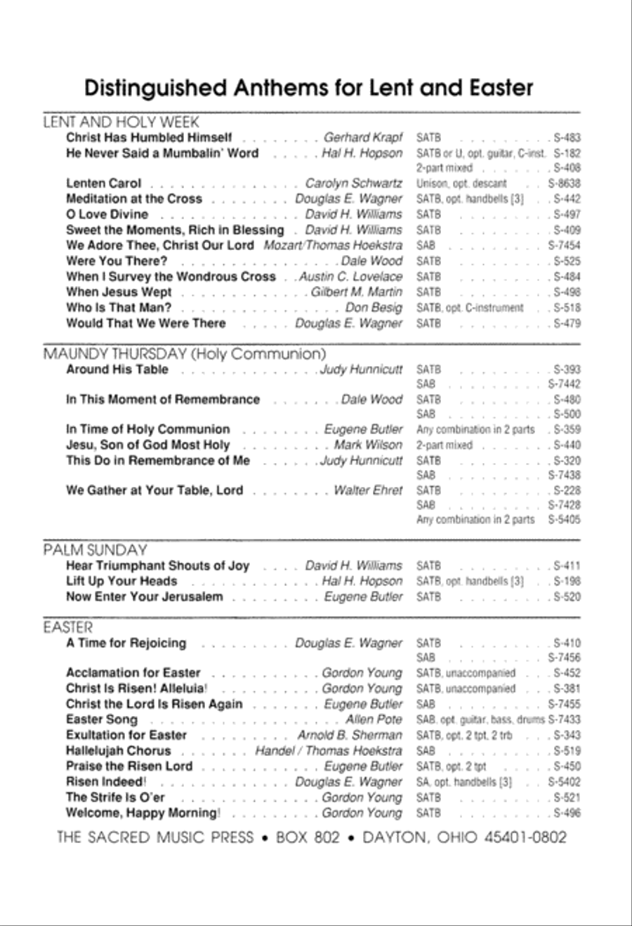 Now Enter Your Jerusalem (Digital Download) 4-Part scores gallery preview page 8