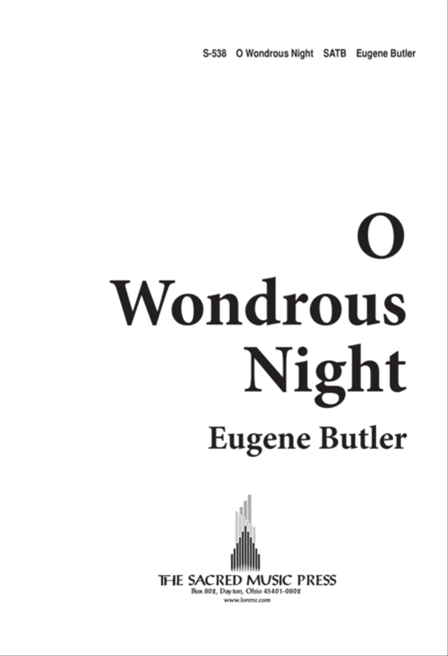 O Wondrous Night (Digital Download) 4-Part scores gallery preview page 1
